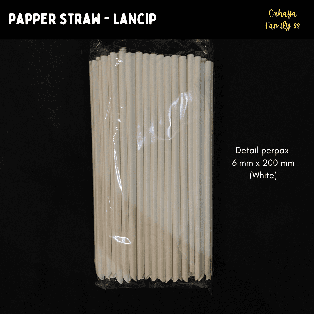 Sedotan Papper Straw- Lancip